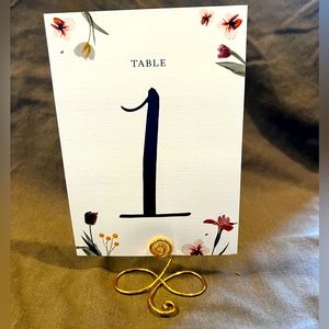 Table Number Holders